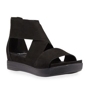 Eileen Fisher Sport Nubuck Platform Sandals
